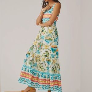 New FARM Rio Anthropologie Printed Maxi Dress